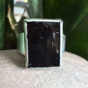 E.DeHaven Sterling Onyx Ring